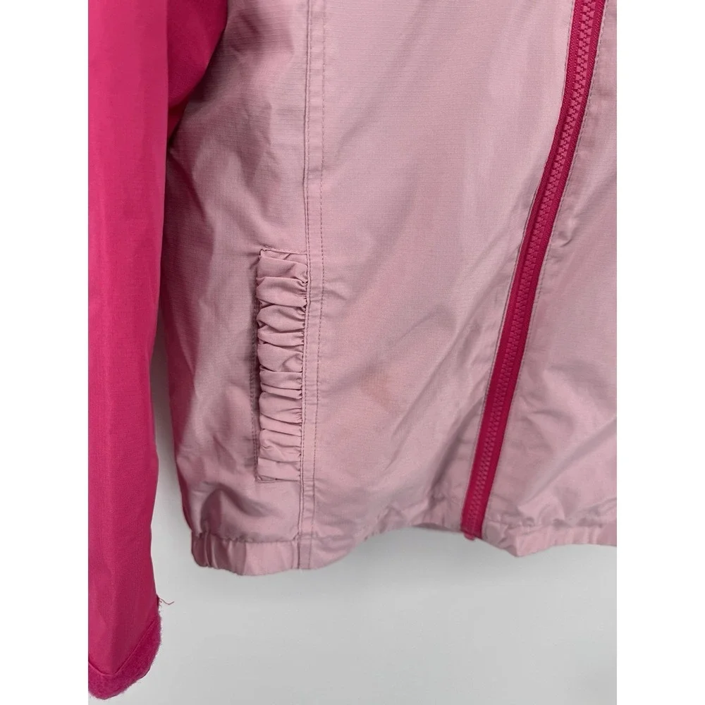 Eddie Bauer Girls Hooded Jacket Shell, Pink, Size Small 7/8 - Picture 4 of 7